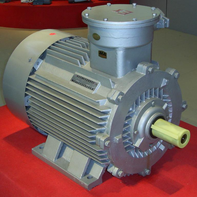 YE3-225M-4防爆电机45°角实拍